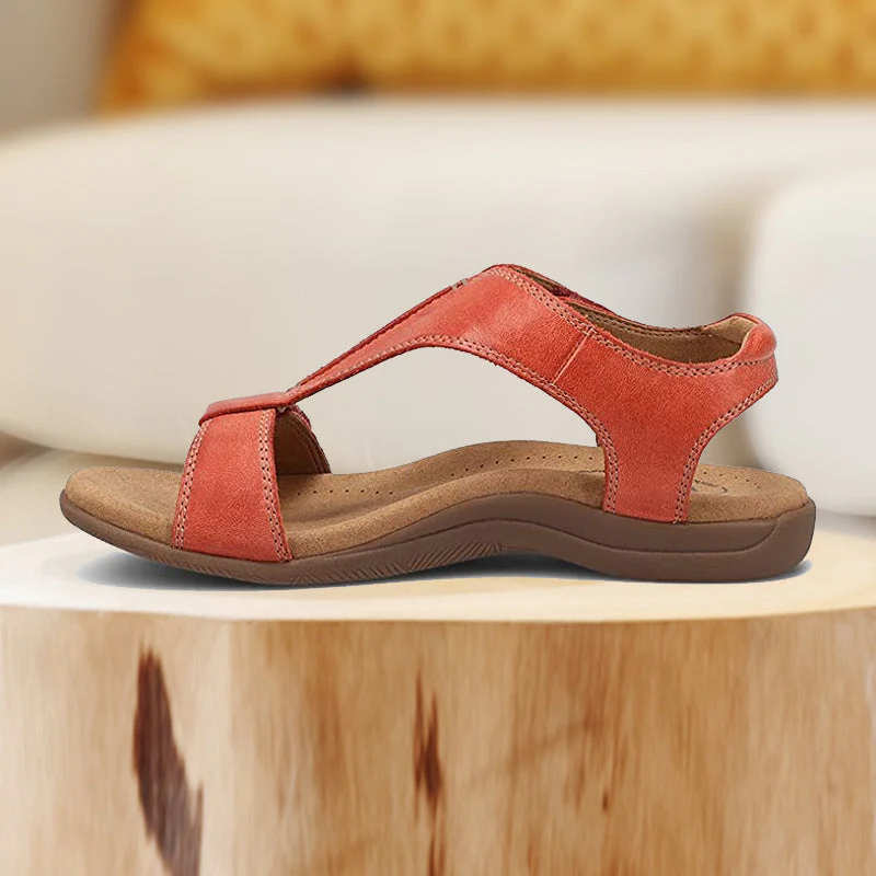 Platform Wedge Velcro Strap Sandals - Image 3