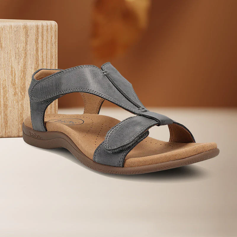 Platform Wedge Velcro Strap Sandals - Image 9