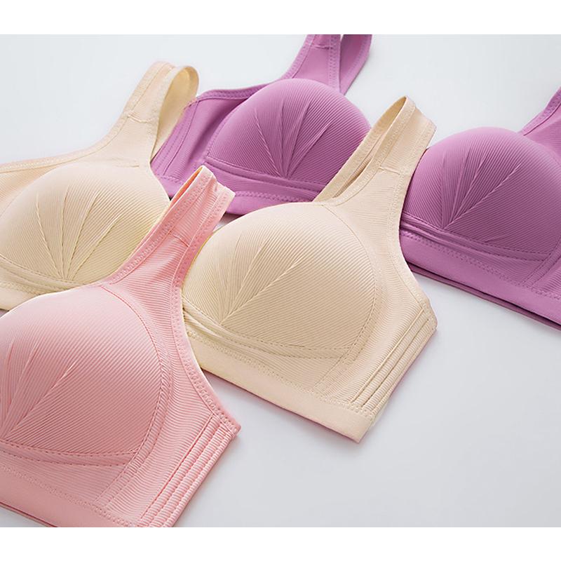Plus Size Front Closure Elastic Push Up Comfort Bra - Image 7