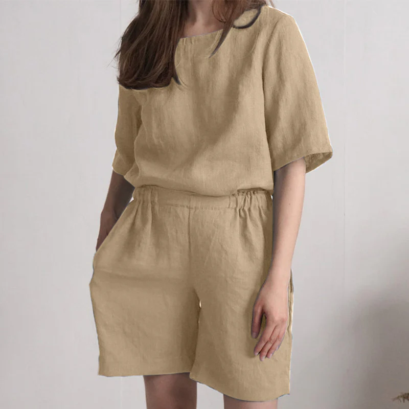 Plus Size Loose Shorts Suit - Image 2
