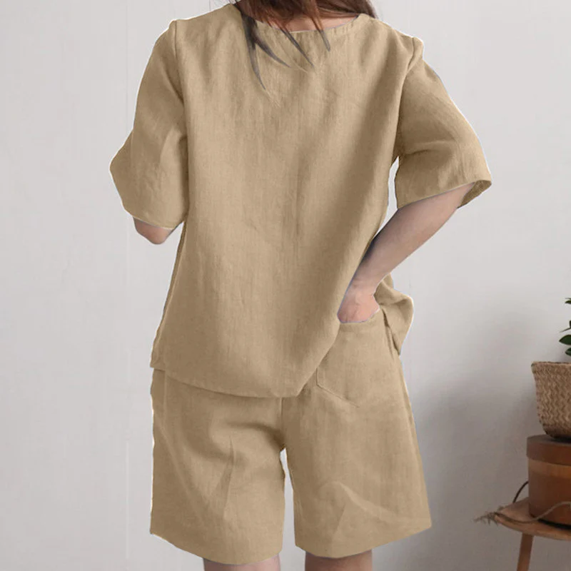 Plus Size Loose Shorts Suit - Image 3