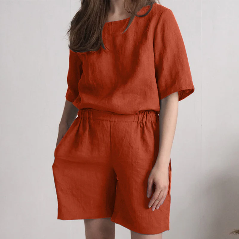 Plus Size Loose Shorts Suit - Image 4