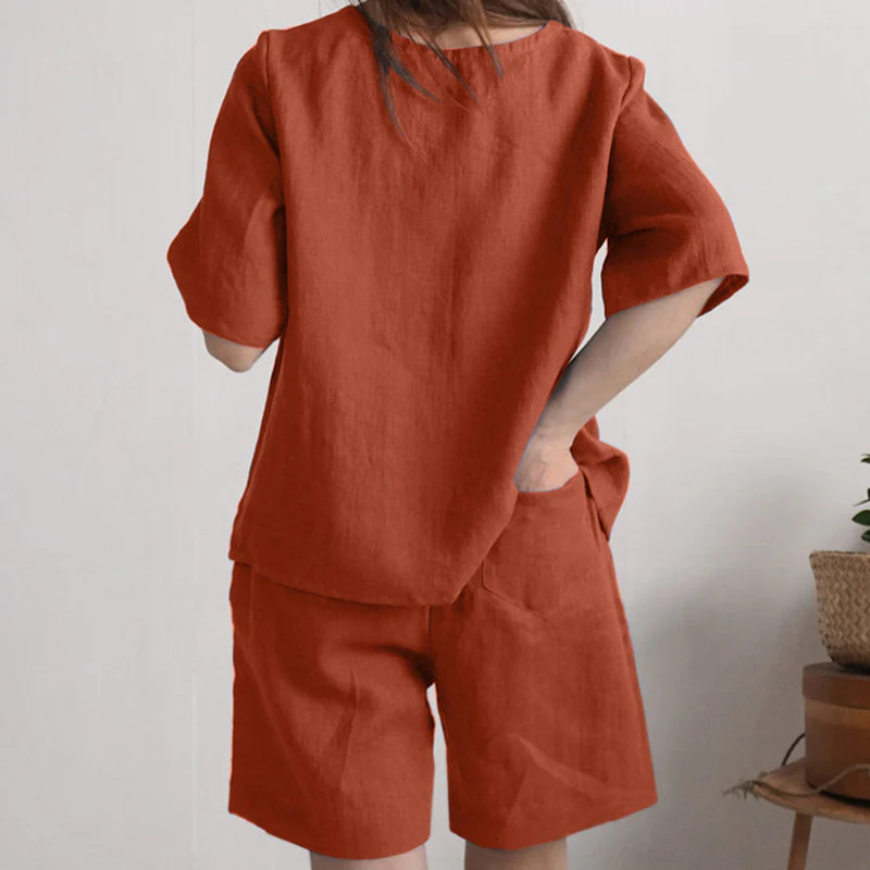Plus Size Loose Shorts Suit - Image 5