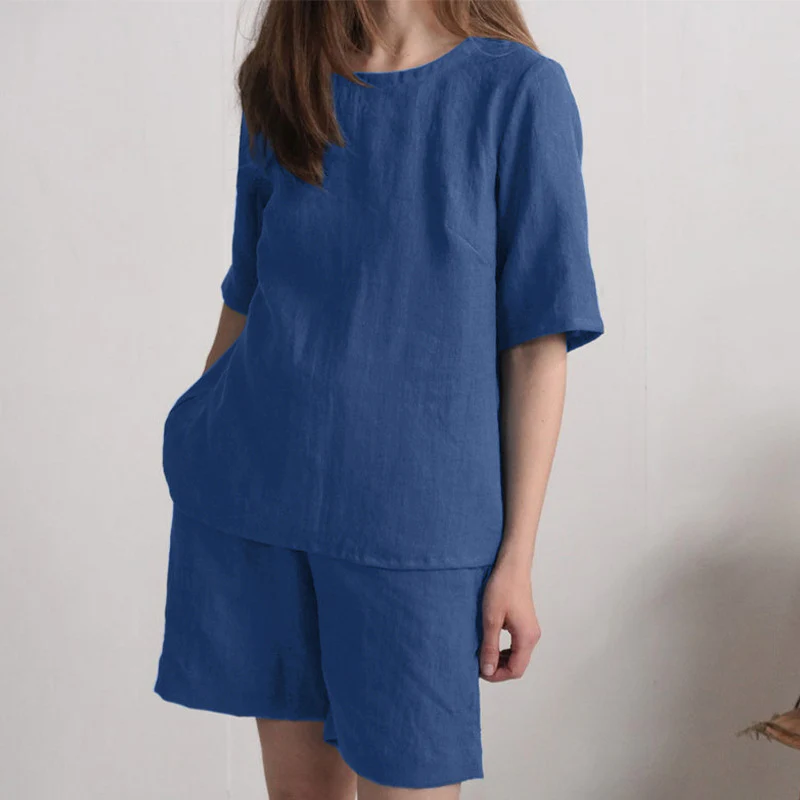 Plus Size Loose Shorts Suit - Image 6