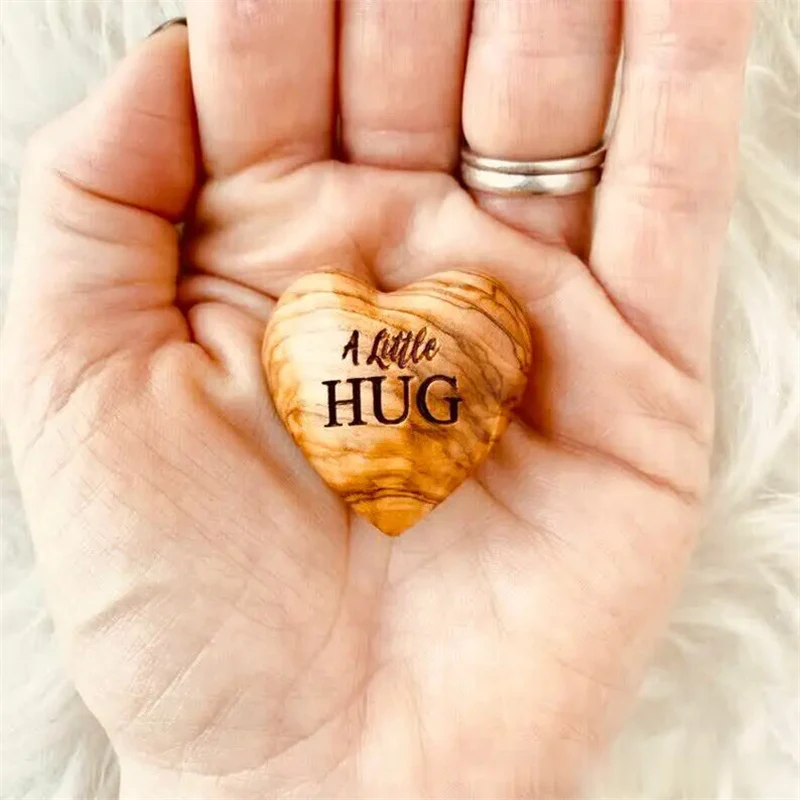 Pocket Hug Wooden Heart Token - Image 3