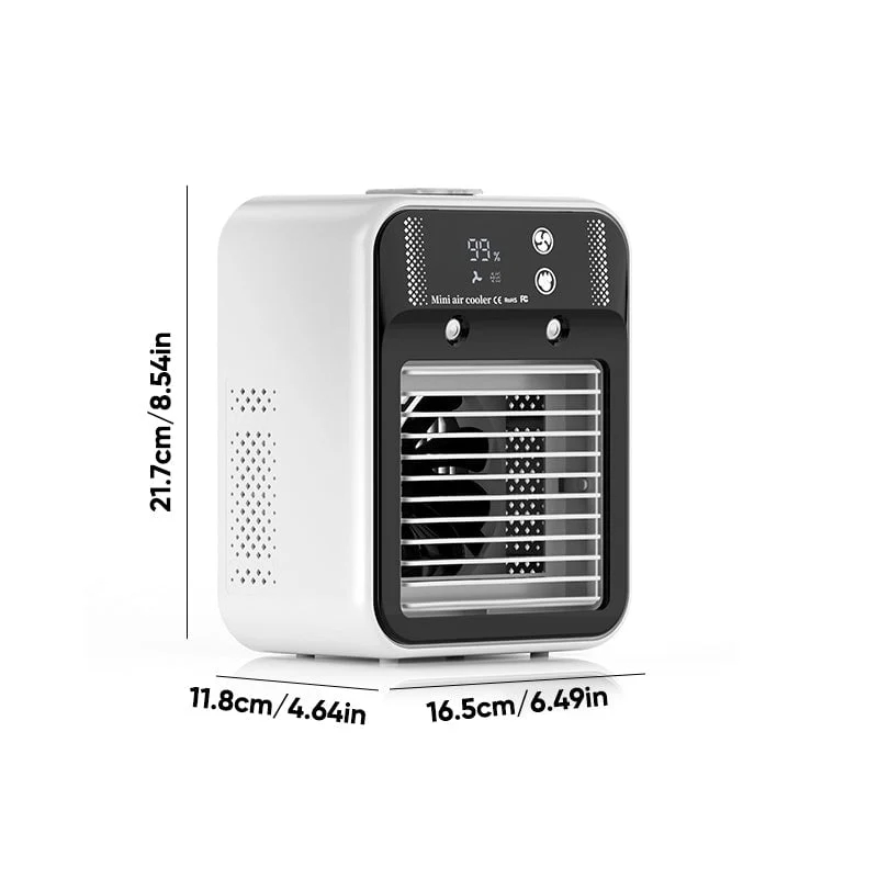 Portable 3-In-1 Cooling Fan with 2-Speed Mist - Image 13