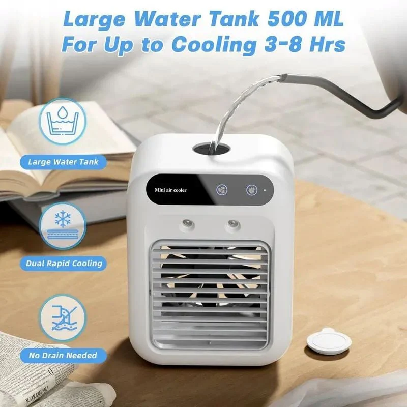 Portable 3-In-1 Cooling Fan with 2-Speed Mist - Image 3