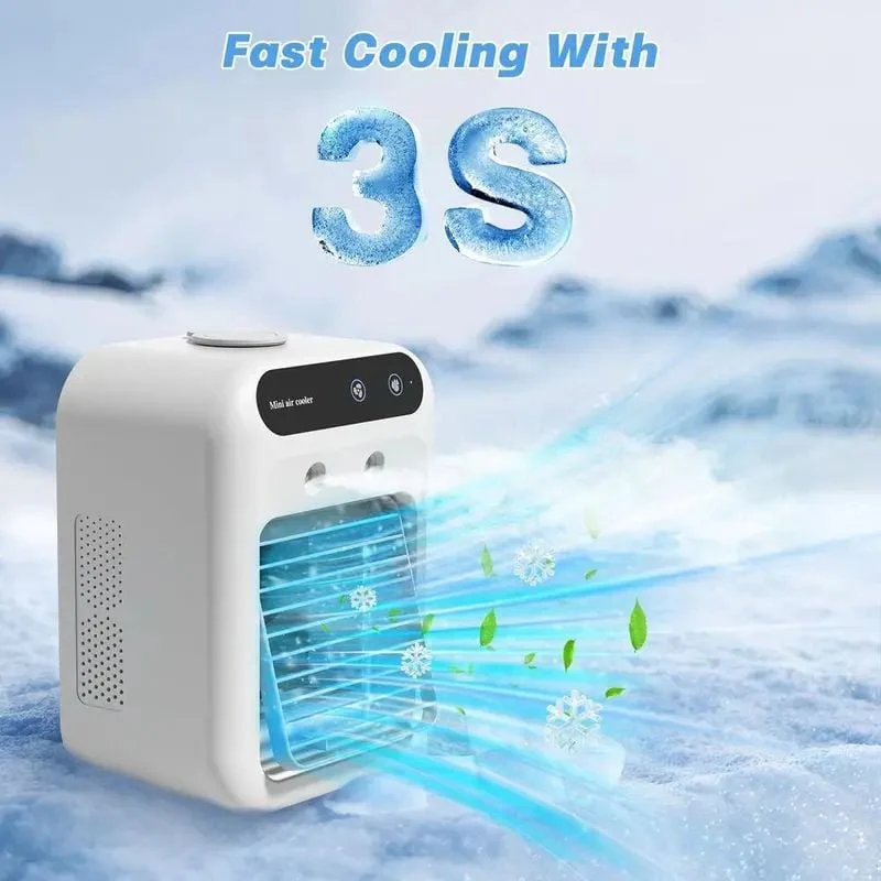Portable 3-In-1 Cooling Fan with 2-Speed Mist - Image 5