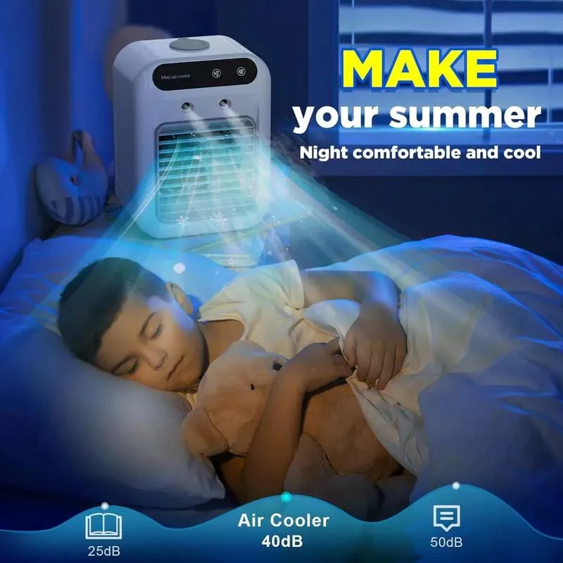 Portable 3-In-1 Cooling Fan with 2-Speed Mist - Image 7