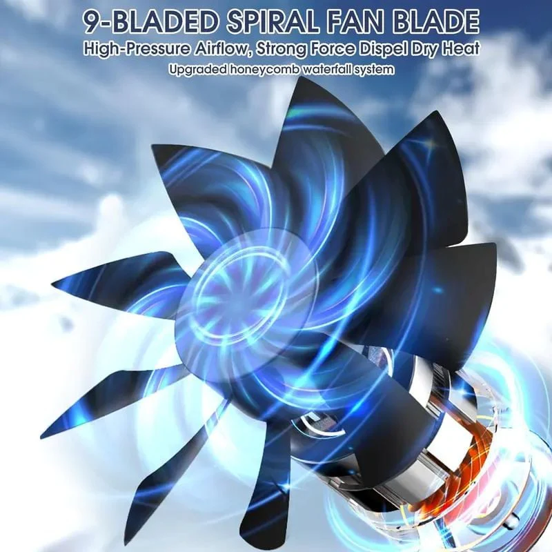 Portable 3-In-1 Cooling Fan with 2-Speed Mist - Image 8