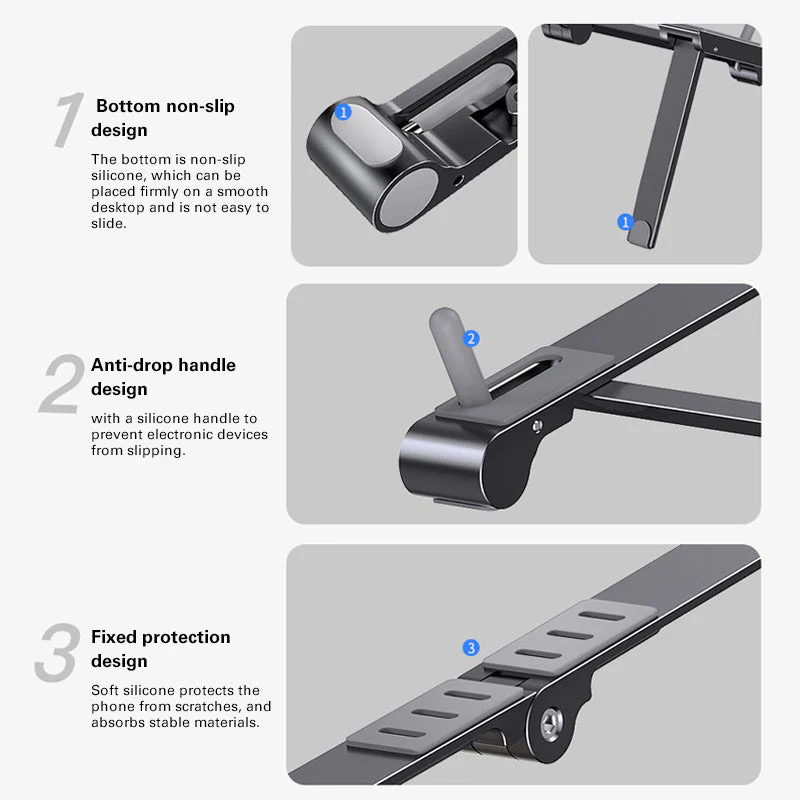 Portable Aluminum Foldable Laptop Stand - Image 10