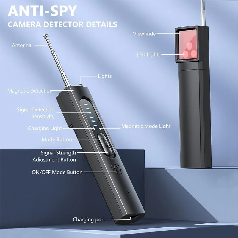 Portable Anti-Spy Camera Detector & RF Signal Scanner - Image 3