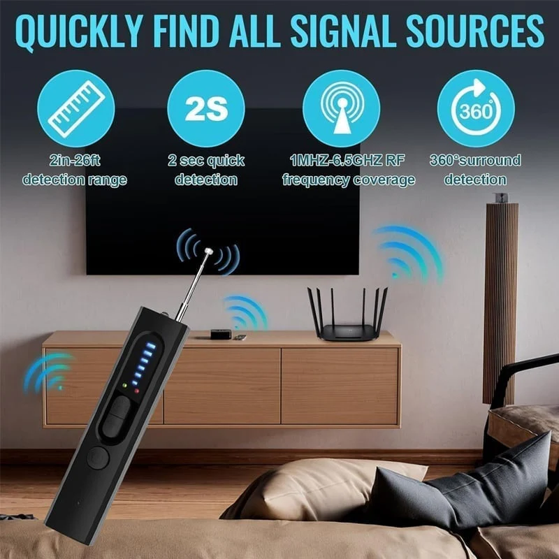 Portable Anti-Spy Camera Detector & RF Signal Scanner - Image 7
