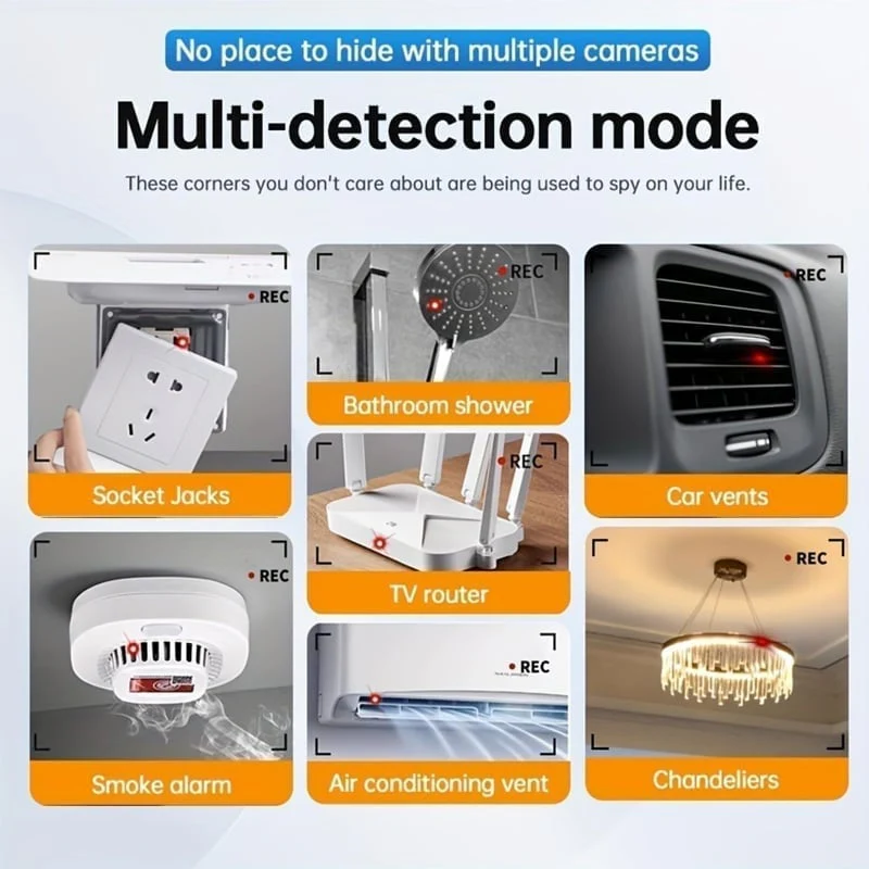 Portable Anti-Spy Camera Detector & RF Signal Scanner - Image 9