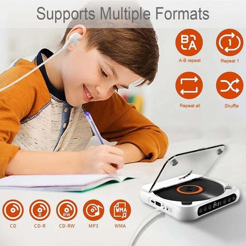 Portable Bluetooth-compatible CD Player - Image 5