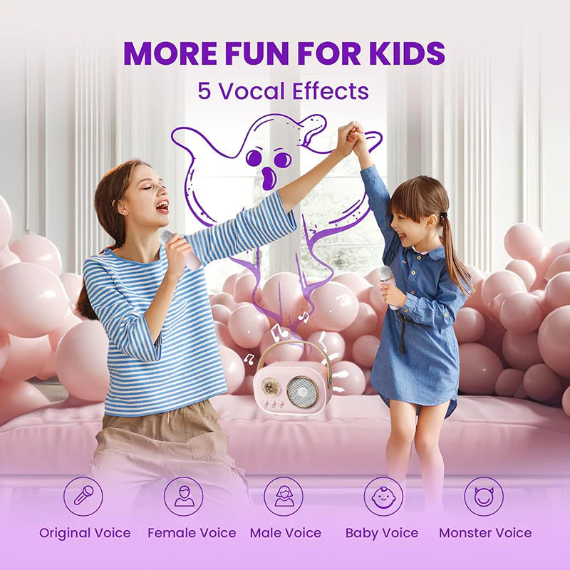 Portable Bluetooth Speaker with Wireless Microphone - Image 5