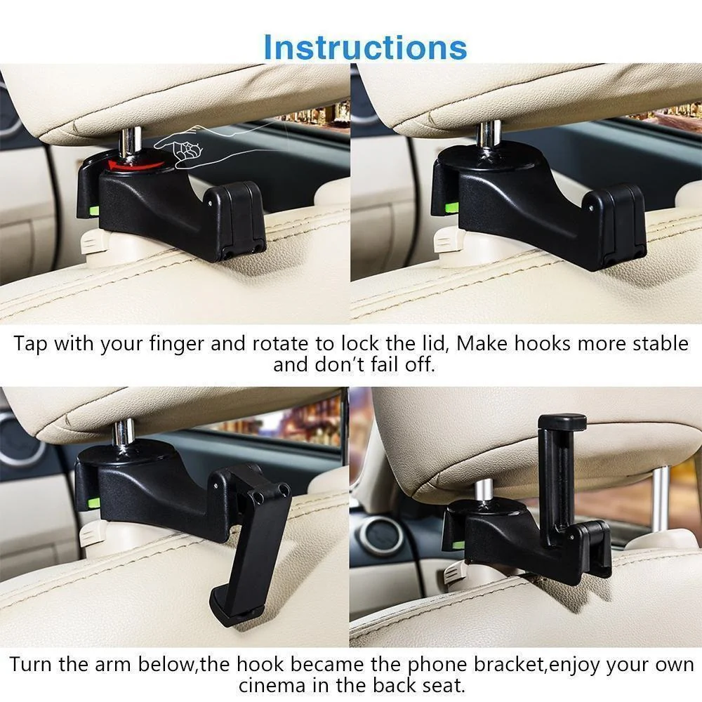 Portable Car Headrest Hook - Image 2