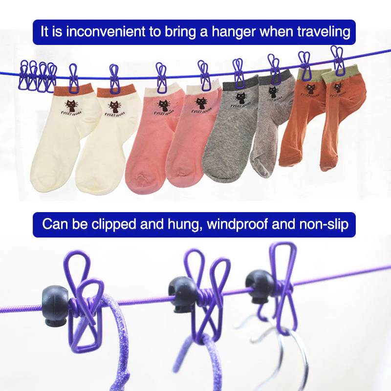 Portable Elastic Travel Clothes Rack - Image 10