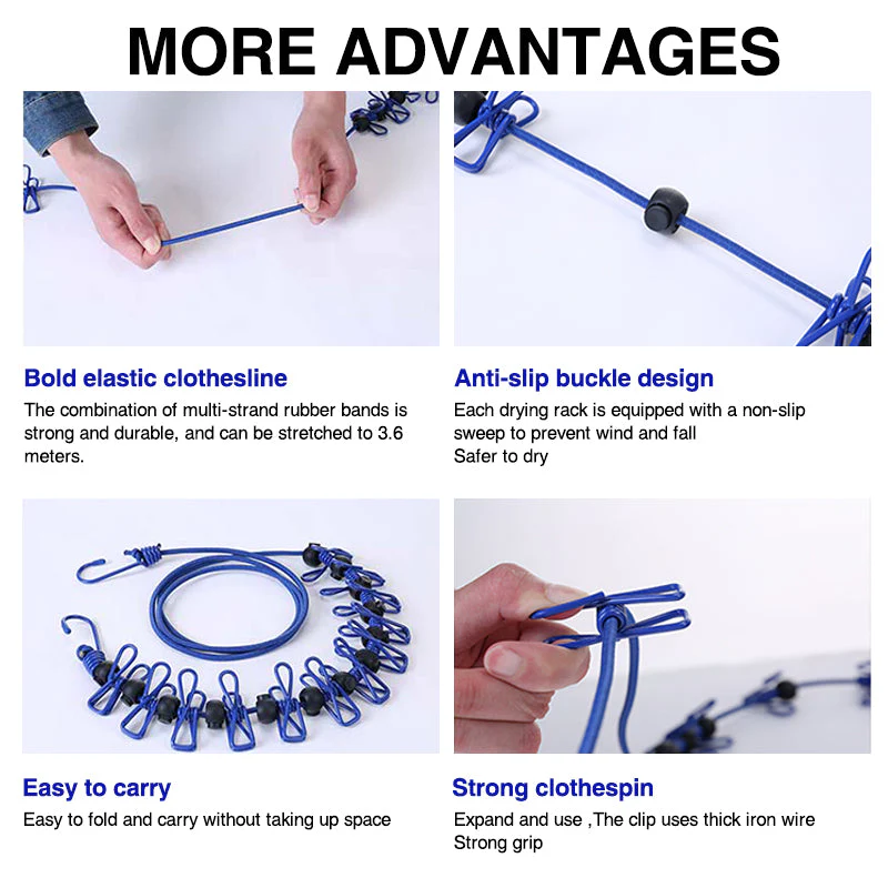 Portable Elastic Travel Clothes Rack - Image 11
