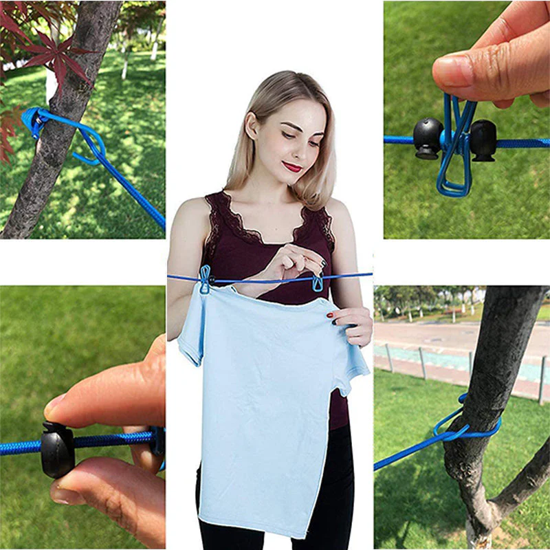 Portable Elastic Travel Clothes Rack - Image 4