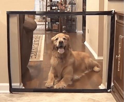 Portable Mesh Dog Gate For House - Image 3