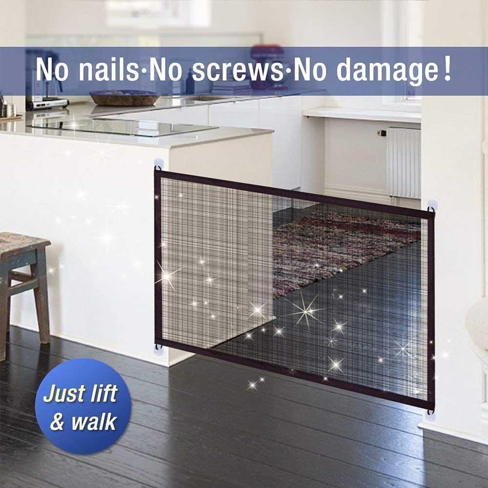 Portable Mesh Dog Gate For House - Image 6