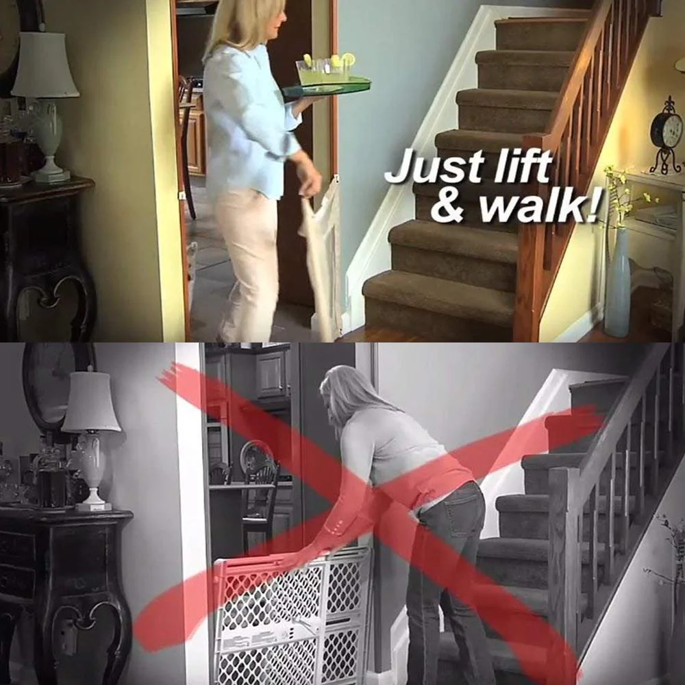 Portable Mesh Dog Gate For House - Image 7