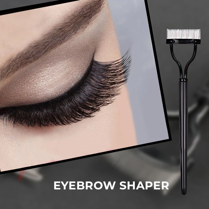 Portable Semi-Curved Steel Pin Eyelash Comb - Image 3