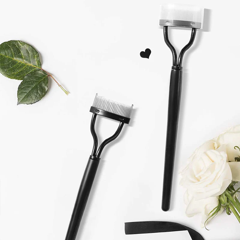 Portable Semi-Curved Steel Pin Eyelash Comb - Image 9