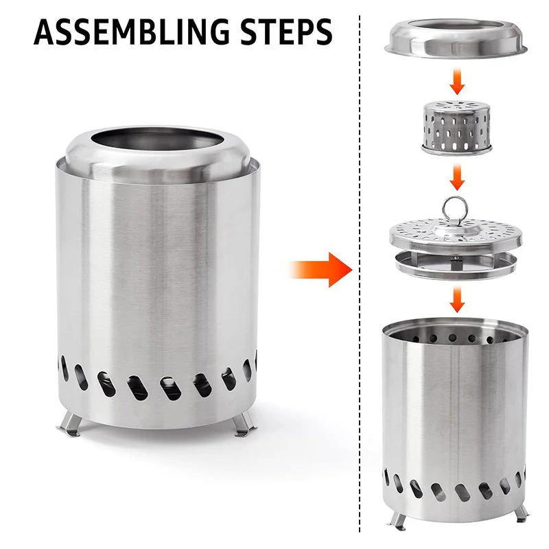 Portable Smokeless Tabletop Firepit - Image 9
