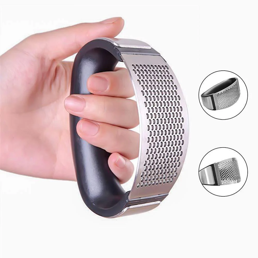 Stainless Steel Garlic Press - Image 4