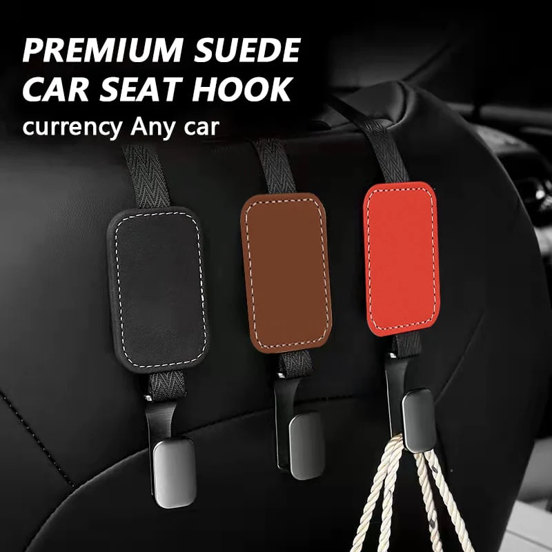 Premium Suede Car Seat Hook - Image 2