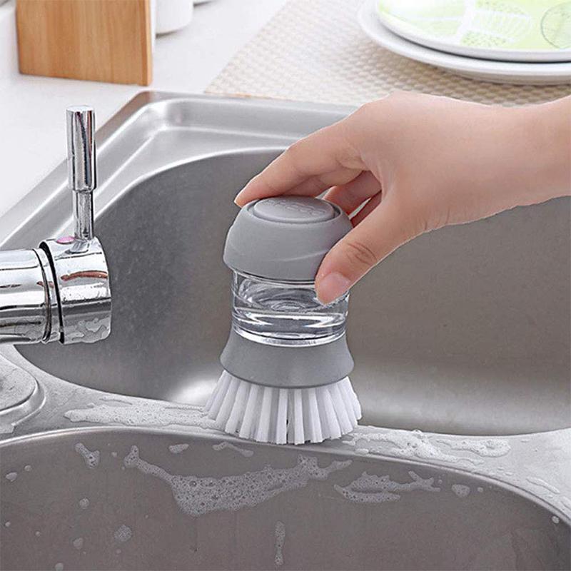 Press-type Dishwashing Brush - Image 2