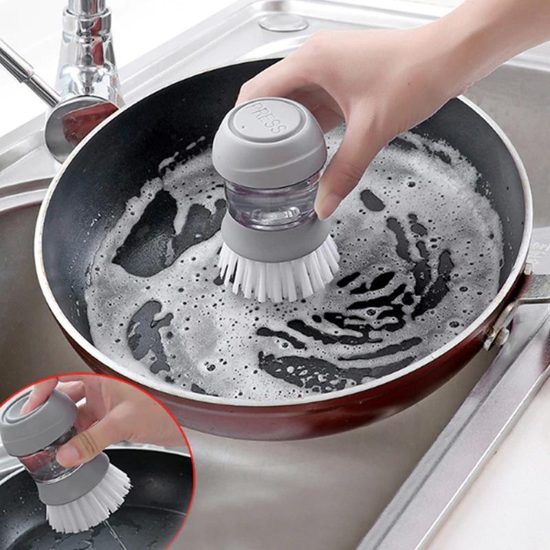 Press-type Dishwashing Brush - Image 3