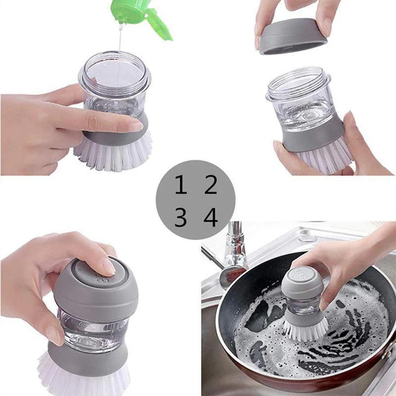Press-type Dishwashing Brush - Image 5