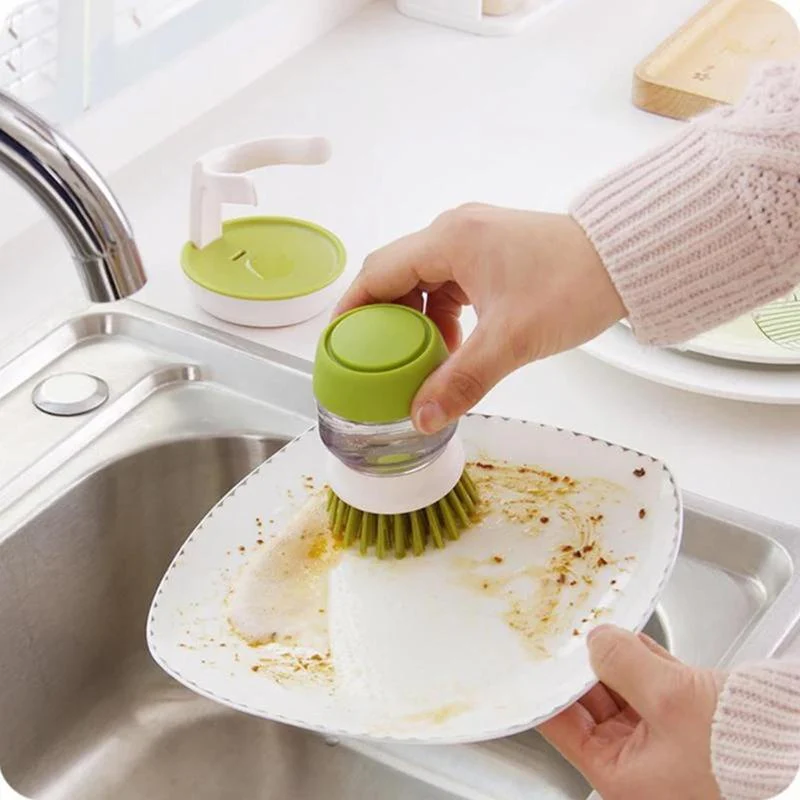Press-type Dishwashing Brush - Image 7