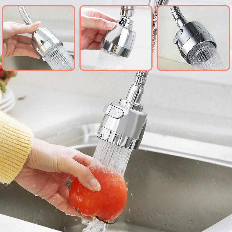 Pressure Boost 360° Rotate Kitchen Tap - Image 4