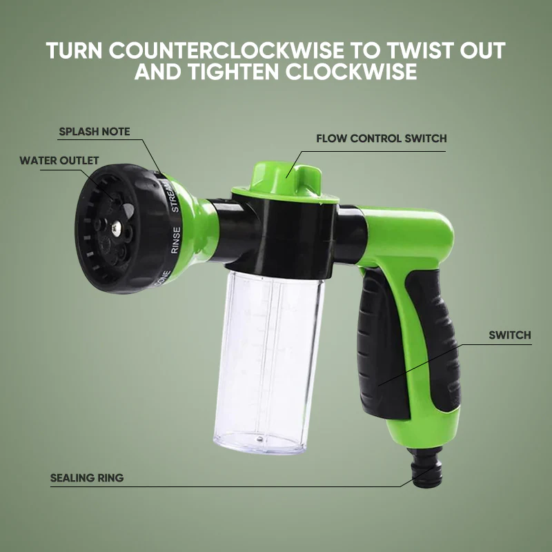 Pressure Hose Nozzle Foam Gun - Image 6