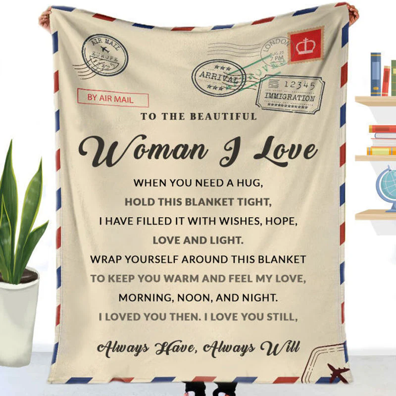 Printed Flannel Envelope Blanket - Image 8