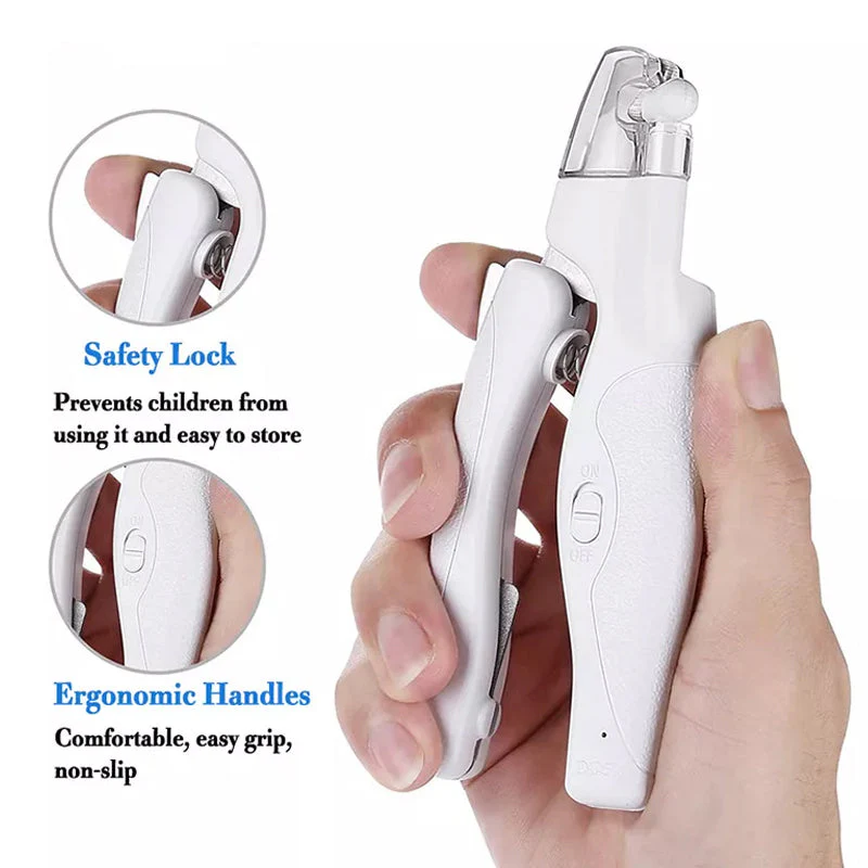Professional LED Light Pet Nail Clippers - Image 3
