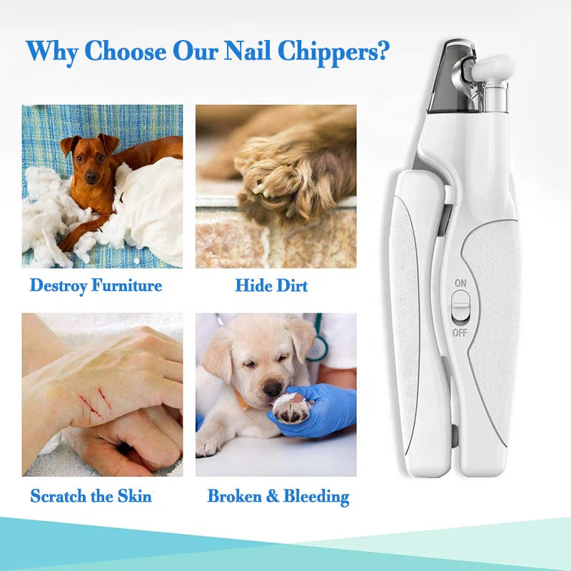 Professional LED Light Pet Nail Clippers - Image 7