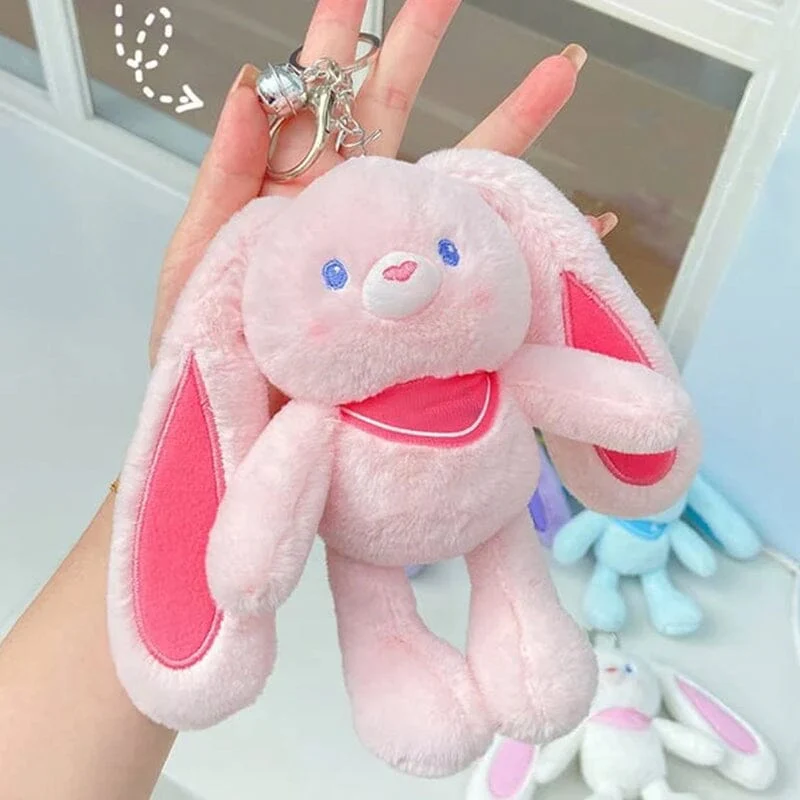 Pull Up Rabbit Plush Toys - Image 4