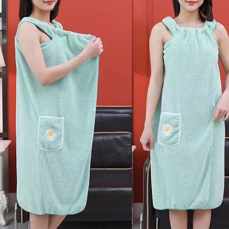 Quick Dry Absorb Water Wearable Bath Towel - Image 11