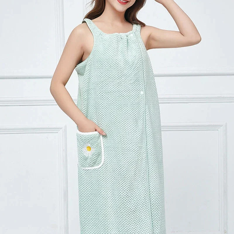Quick Dry Absorb Water Wearable Bath Towel - Image 12
