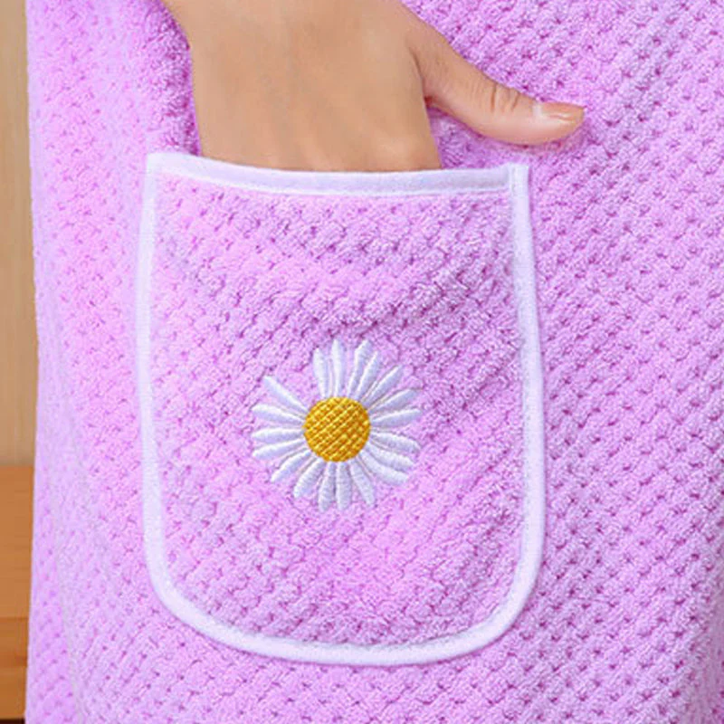 Quick Dry Absorb Water Wearable Bath Towel - Image 16
