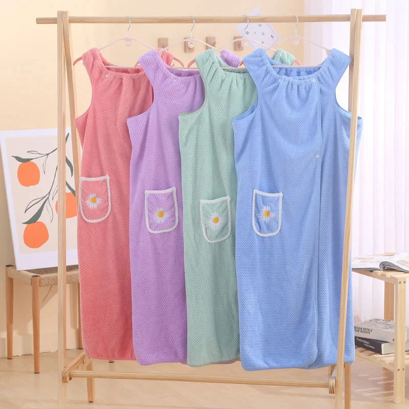 Quick Dry Absorb Water Wearable Bath Towel - Image 2
