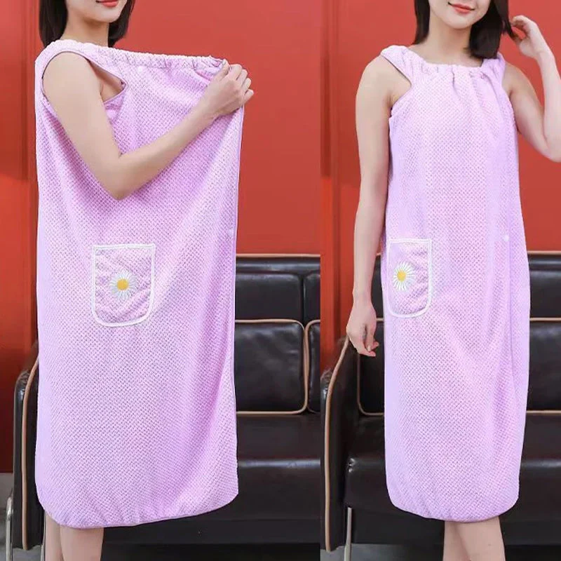 Quick Dry Absorb Water Wearable Bath Towel - Image 4