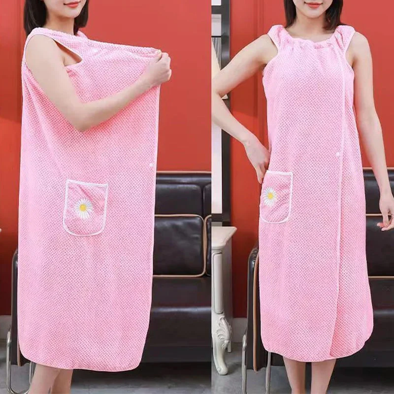 Quick Dry Absorb Water Wearable Bath Towel - Image 9