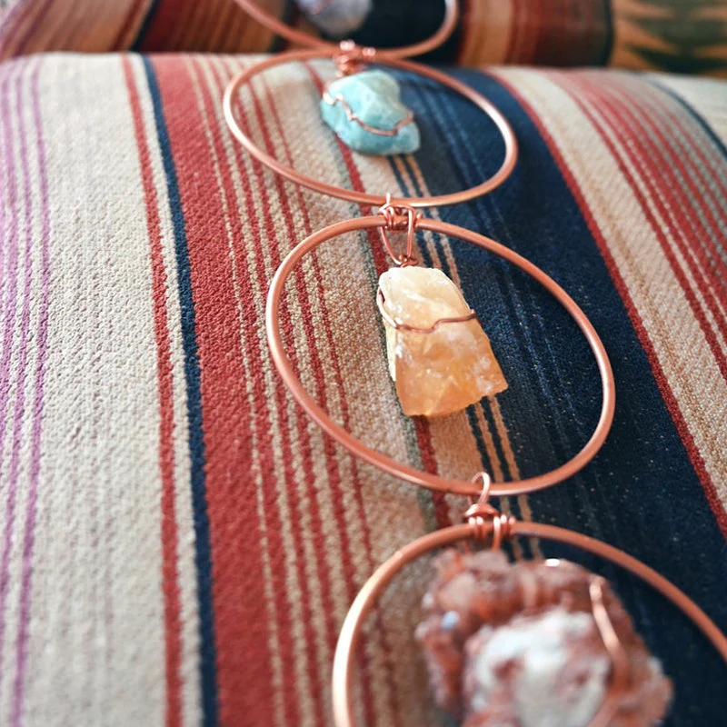 Raw Crystal 7 Chakra Gemstone Wall Decor - Image 6