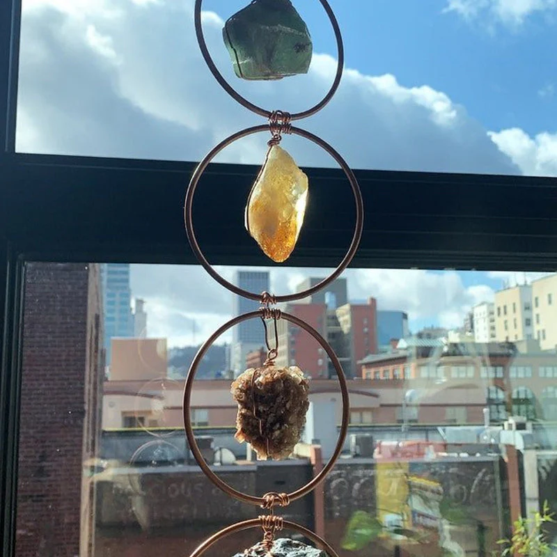 Raw Crystal 7 Chakra Gemstone Wall Decor - Image 8
